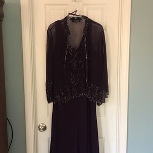 Jakara New York (Plum color) sequined Evening Gown